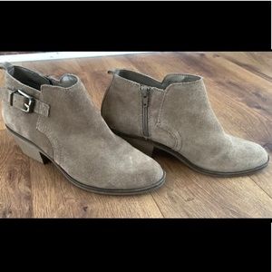 Taupe ankle boots